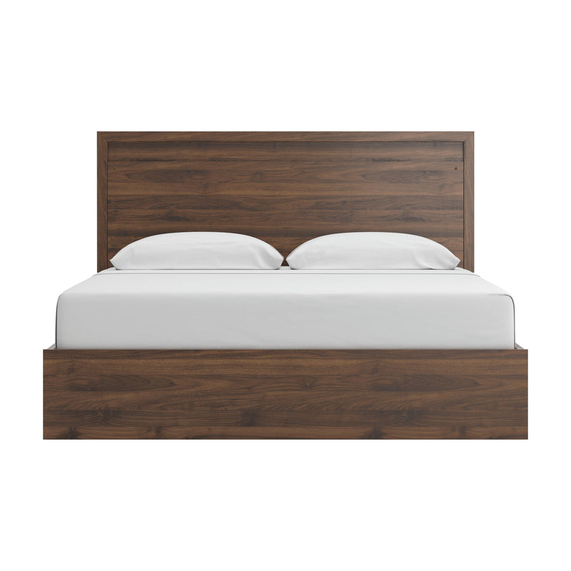 Janfyn Brown King Panel Bed with 2 Sided Storage - PCB1010B10