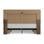 Janfyn Brown King Panel Bed with 2 Sided Storage - PCB1010B10