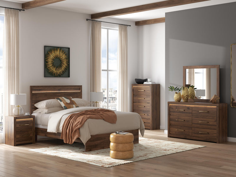 Janfyn Brown Queen Panel Bed - PCB1010B2