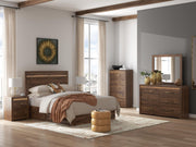 Janfyn Brown Queen Panel Bed with 2 Sided Storage - PCB1010B6