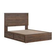 Janfyn Brown Queen Panel Bed with 2 Sided Storage - PCB1010B6