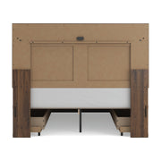 Janfyn Brown Queen Panel Bed with 2 Sided Storage - PCB1010B6