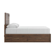 Janfyn Brown Queen Panel Bed with 2 Sided Storage - PCB1010B6