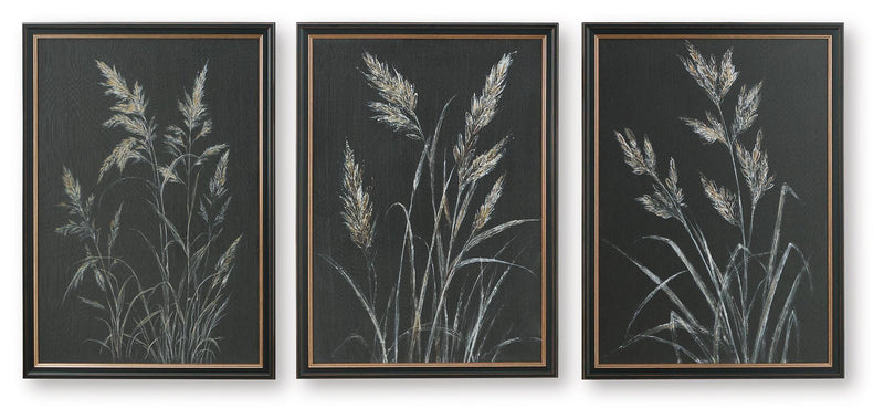 Janisburg Black/White/Brown Wall Art (Set of 3) - A8000561