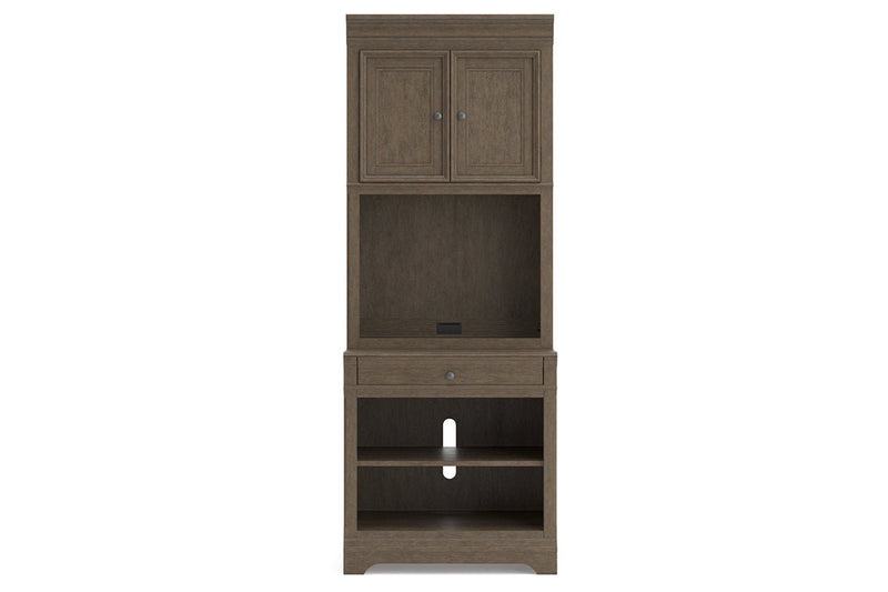 Janismore Weathered Gray Bookcase - Gate FurnitureBookcases