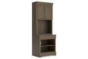 Janismore Weathered Gray Bookcase - Gate FurnitureBookcases