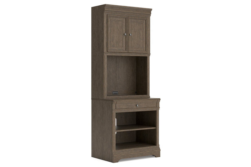 Janismore Weathered Gray Bookcase - Gate FurnitureBookcases
