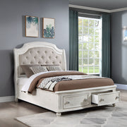 Jaqueline Queen Bed W/Storage - BD01433Q