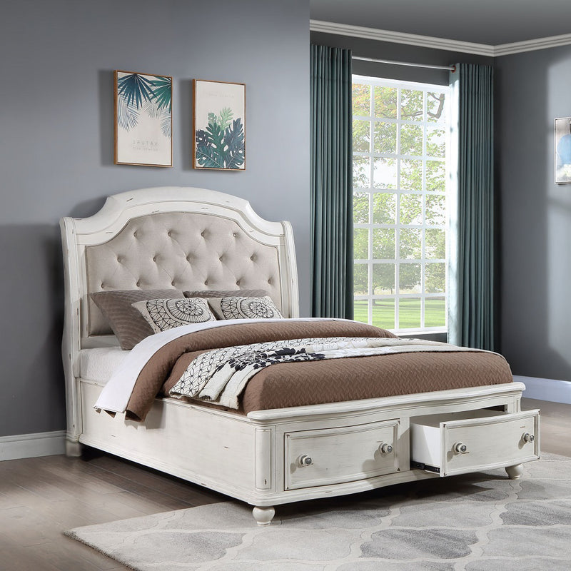 Jaqueline Queen Bed W/Storage - BD01433Q