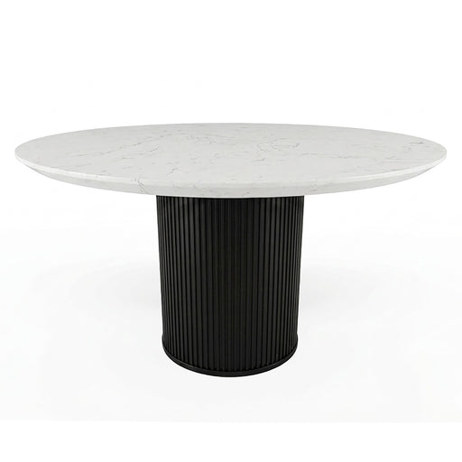 Jaramillo Round Dining Table W/Engineered Marble Top - DN02141
