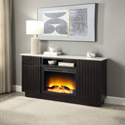 Jaramillo Server w/Natural Marble Top & Fireplace - DN02718