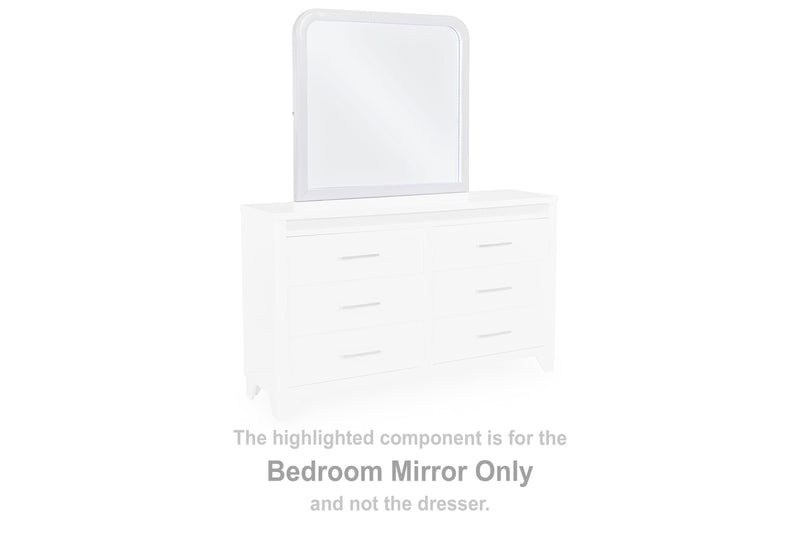 Jarlee White Bedroom Mirror - PCB392-36