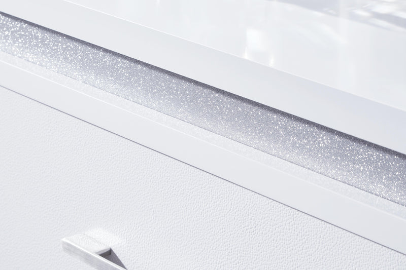 Jarlee White Dresser and Mirror - PCB392B1