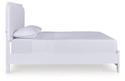 Jarlee White King Upholstered Panel Bed - PCB392B4