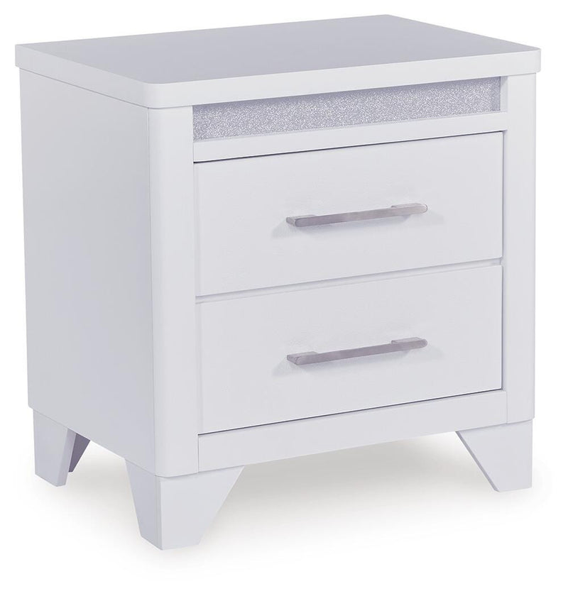 Jarlee White Queen Upholstered Panel Bed - PCB392B2