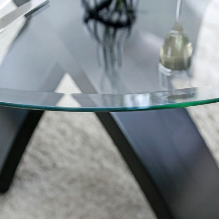 Jasmin Black/Beige Dining Table - CM3393RT-TABLE