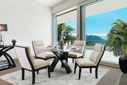 Jasmin Black/Beige Dining Table - CM3393RT-TABLE