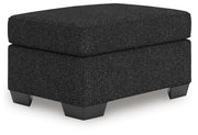 Jasmine Peaks Coal Ottoman - 2890414