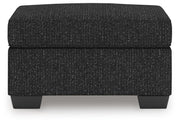 Jasmine Peaks Coal Ottoman - 2890414