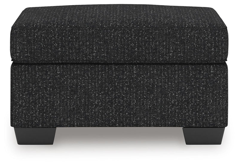 Jasmine Peaks Coal Ottoman - 2890414