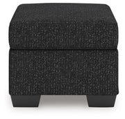 Jasmine Peaks Coal Ottoman - 2890414