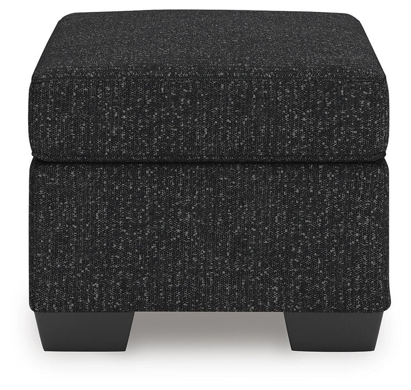 Jasmine Peaks Coal Ottoman - 2890414
