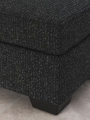 Jasmine Peaks Coal Ottoman - 2890414
