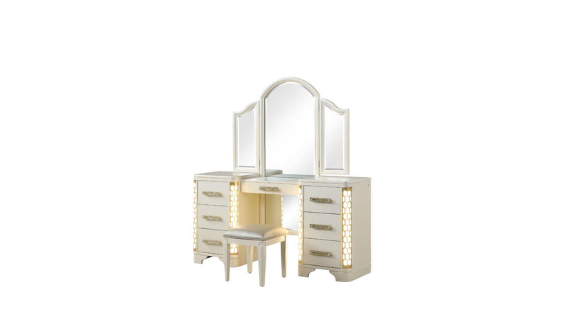 Jasmine Vanity Set Beige - Jasmine Vanity Set Beige