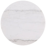 Jason 2-piece Round White Marble Coffee Table Set Greige - 711418-S2