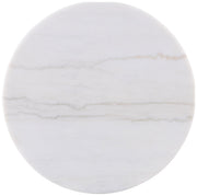 Jason 2-piece Round White Marble Coffee Table Set Greige - 711418-S2