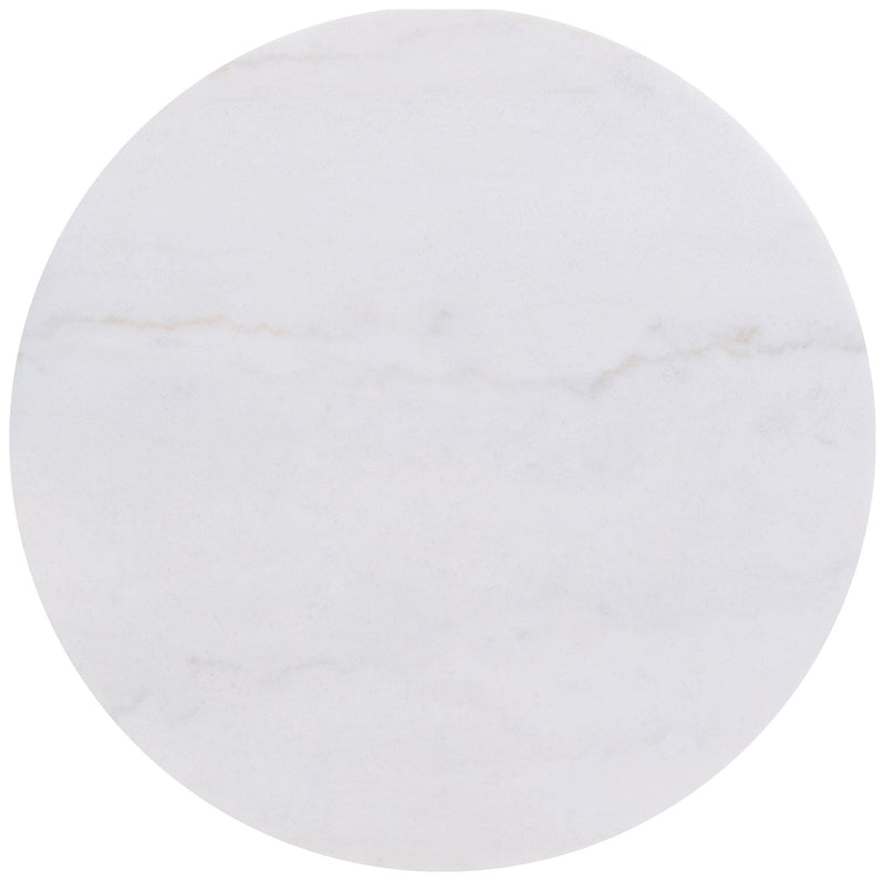 Jason 3-piece Round White Marble Coffee Table Set Honey Brown - 712418-S3