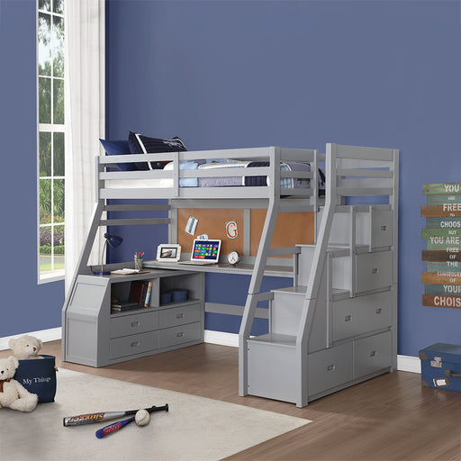 Jason II Twin Loft Bed W/Storage - 37445