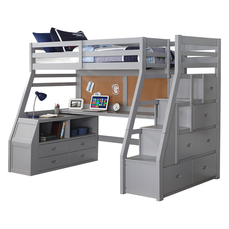 Jason II Twin Loft Bed W/Storage - 37445