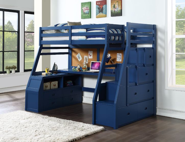 Jason II Twin Loft Bed W/Storage - 37455