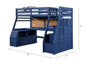 Jason II Twin Loft Bed W/Storage - 37455