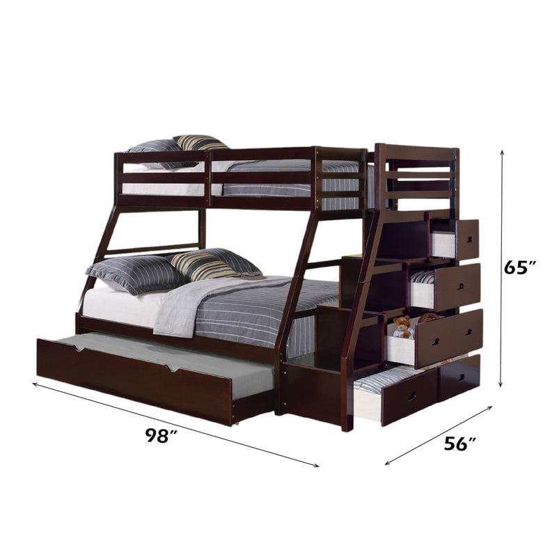 Jason Twin/Full Bunk Bed W/Trundle & Storage - 37015