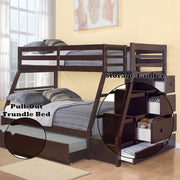 Jason Twin/Full Bunk Bed W/Trundle & Storage - 37015