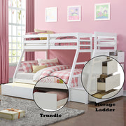 Jason Twin/Full Bunk Bed W/Trundle & Storage - 37105