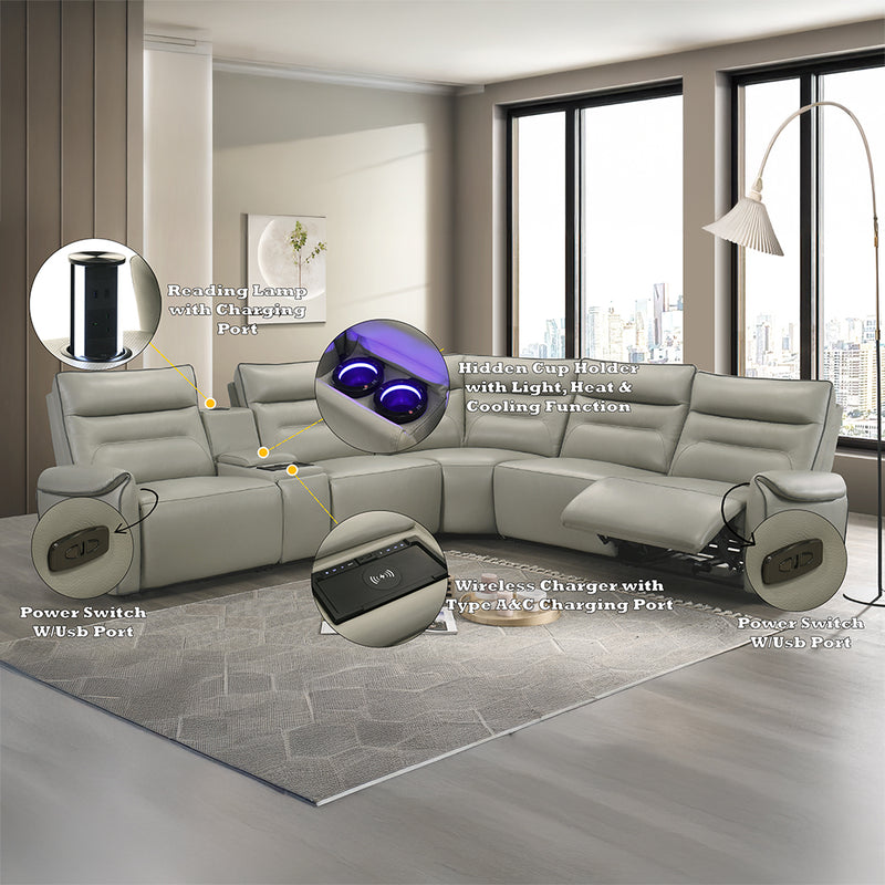 Jayke Power Motion Sectional Sofa - LV04830