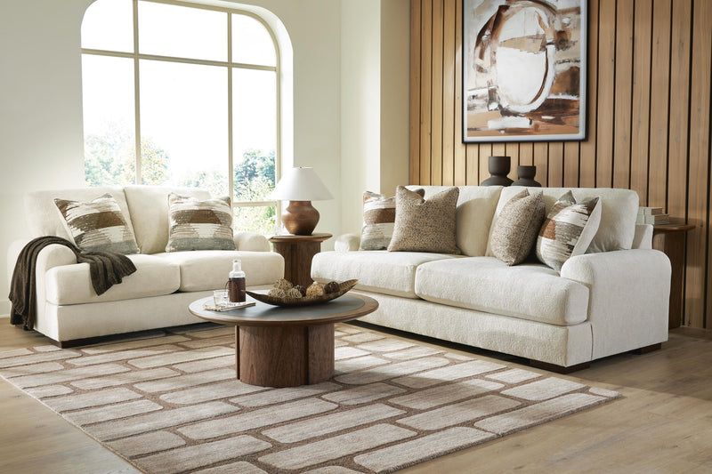 Jayne Park Sofa and Loveseat in Sand - PKG024786