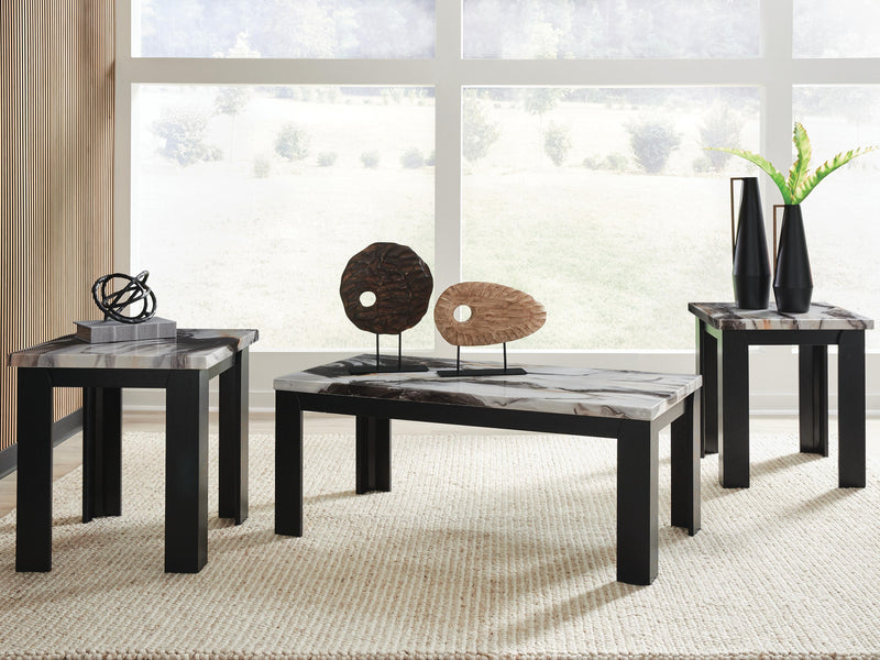 Jazmore Dark Brown Table (Set of 3) - T255-13