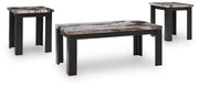 Jazmore Dark Brown Table (Set of 3) - T255-13