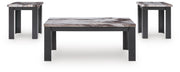 Jazmore Dark Brown Table (Set of 3) - T255-13