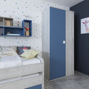 Jazz Kids Bedroom Oak Blue SET - p13684