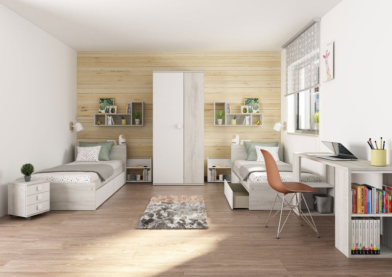 Jazz Kids Bedroom Oak White SET - p13385