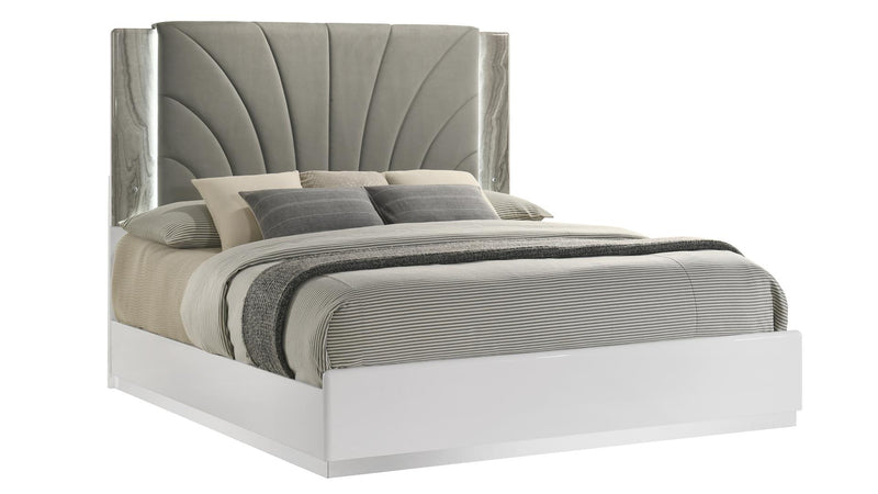 Jazz King Bed White - Jazz King Bed White