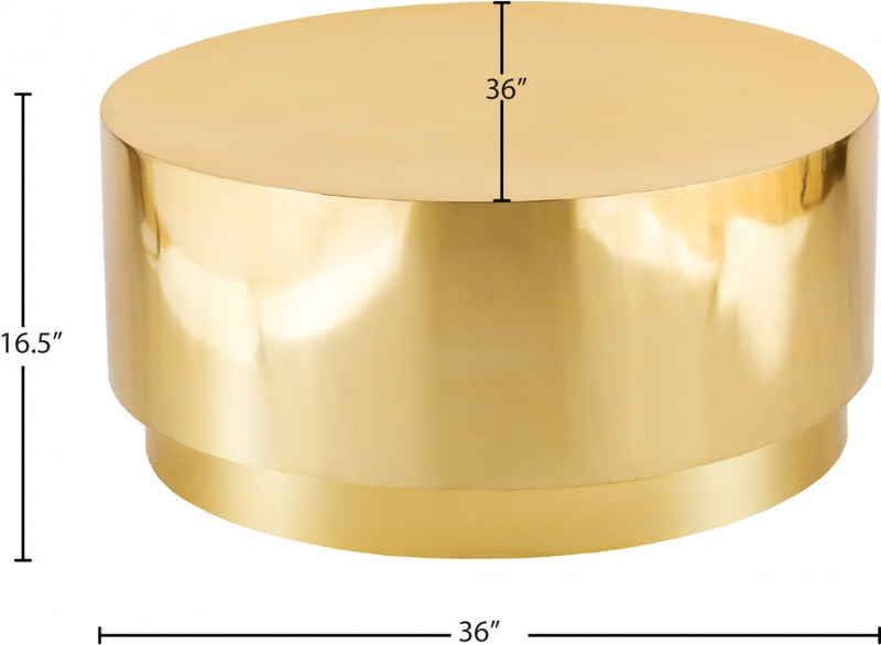 Jazzy Stainless Steel Coffee Table in Gold - 281-C