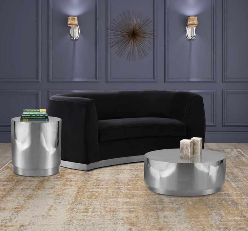Jazzy Stainless Steel Coffee Table in Silver - 282-C