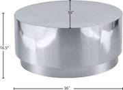 Jazzy Stainless Steel Coffee Table in Silver - 282-C