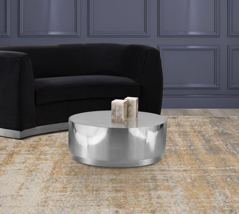 Jazzy Stainless Steel Coffee Table in Silver - 282-C